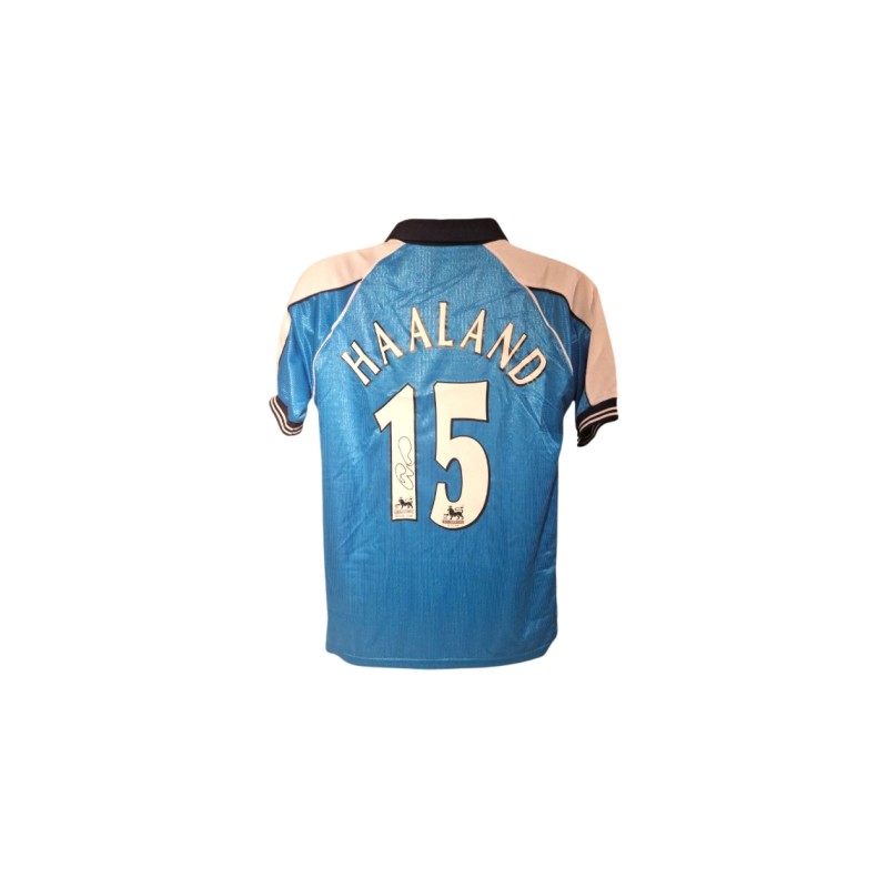 Replica maglia Manchester City 2000/01 - Autografata da Alfie Haaland