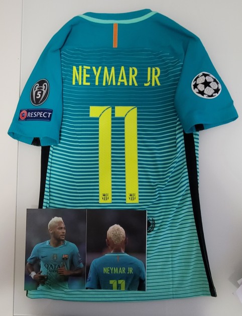 Neymar's Match Shirt, Mönchengladbach vs Barcelona - UCL 2016/17