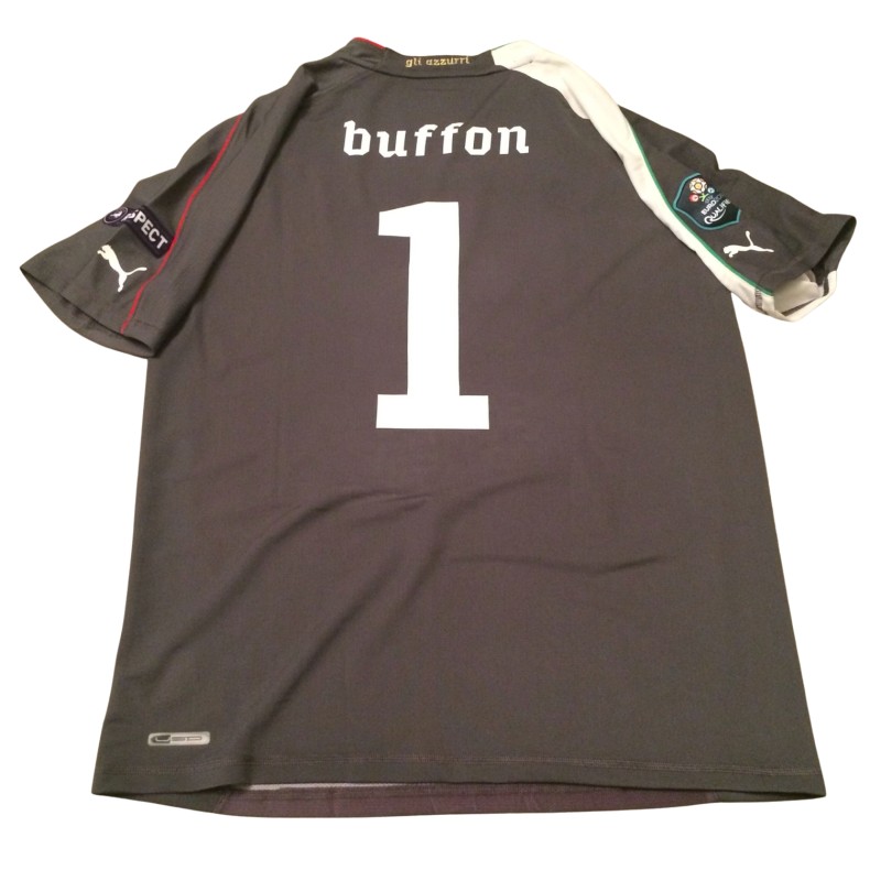 Buffon's Italy Match-Issued Shirt, EURO 2012 Qualifiers