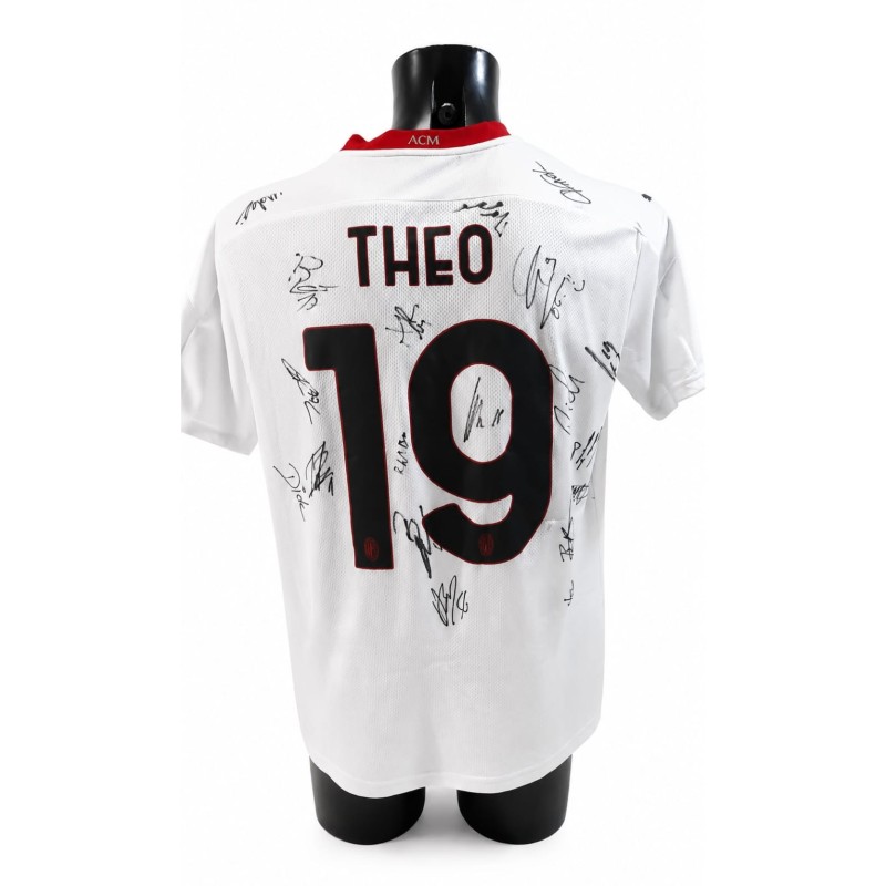 Theo Hernandez's Milan Official Shirt, 2020/21 - Signed by the Team