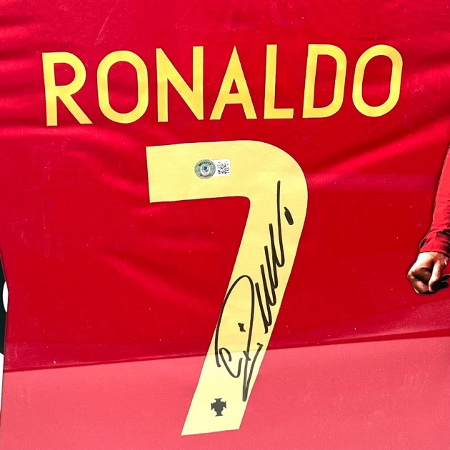 Cristiano Ronaldo Hand Signed Portugal Jersey - CharityStars