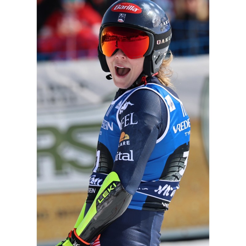 Mikaela Shiffrin's Customized Helmet, Women's Ski World Cup 
