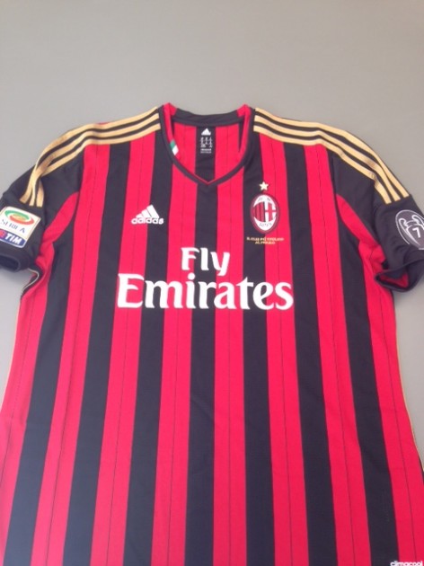 Milan fanshop shirt, De Sciglio, Serie A 2013/2014 - signed