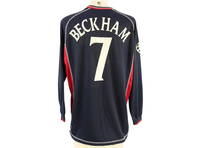 Beckham's Manchester United Match-Issued Shirt, UCL 2000/01