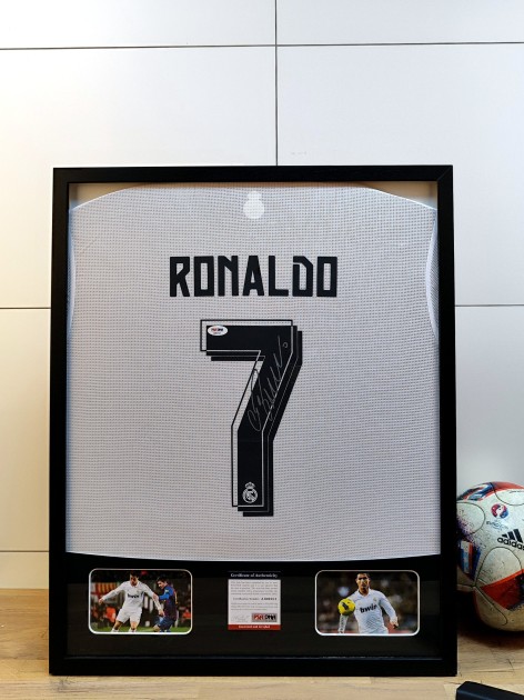 Cristiano Ronaldo's Real Madrid Signed and Framed Shirt