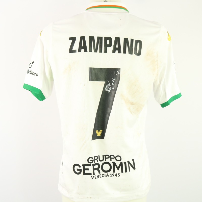 Zampano's Unwashed Signed Shirt, Lecco vs Venezia 2024