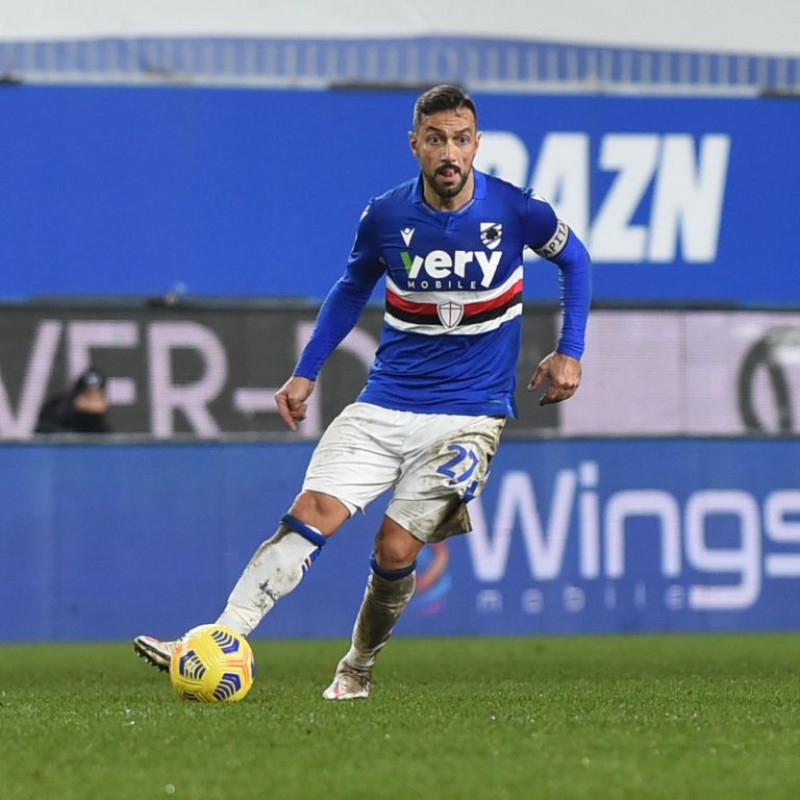 Quagliarella's Official Sampdoria Signed Kit, 2020/21