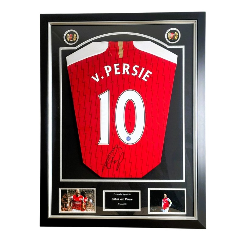 Robin Van Persie's Arsenal 2023-24 Signed And Framed Shirt