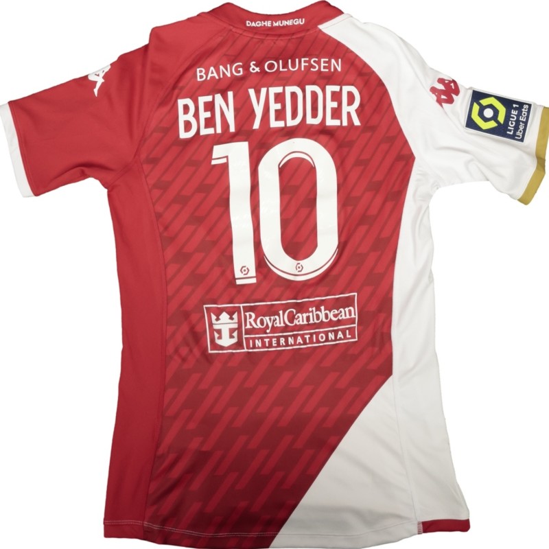 Ben Yedder's Match-Worn Shirt, Monaco vs Paris Saint-Germain 2024