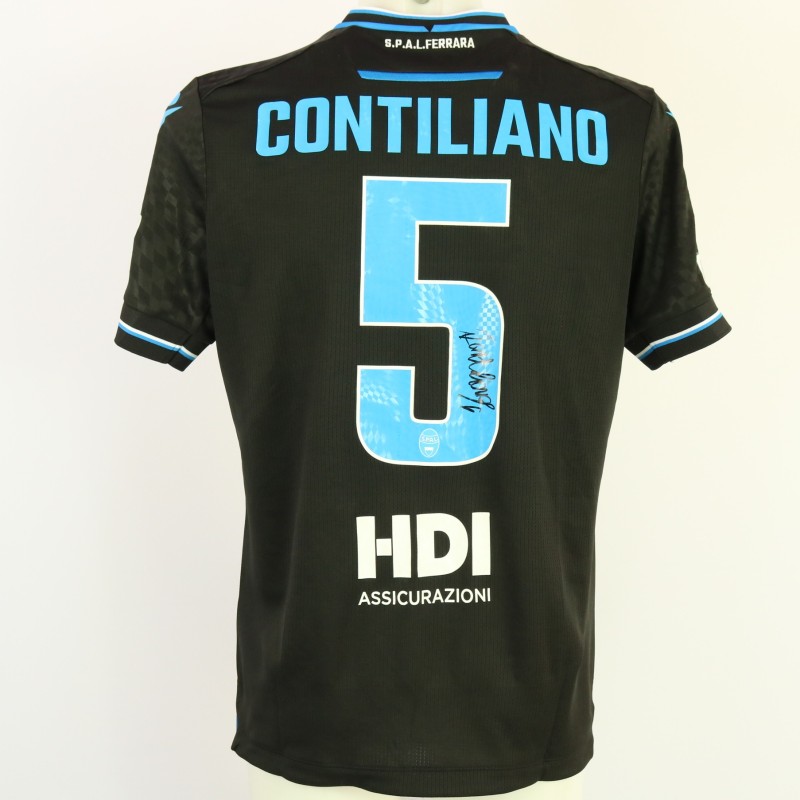 Contiliano's unwashed Signed Shirt, Entella vs SPAL 2024 