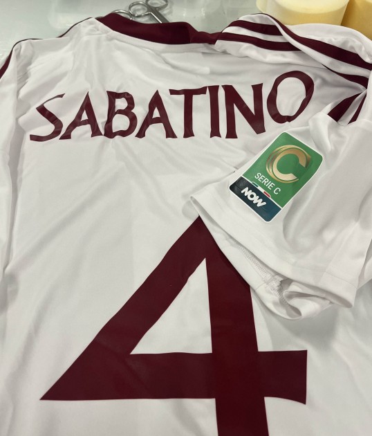 Sabatino's Match-Worn Shirt, Benevento vs Trapani 2025 - "Earth Day" Special Patch