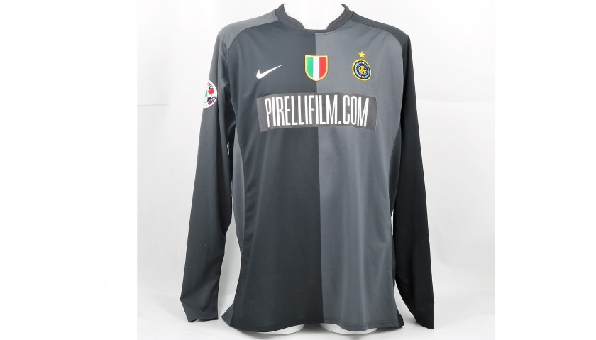 Toldo's Match-Issued 2006/07 Inter-Lazio Shirt, Sponsored by PirelliFilm