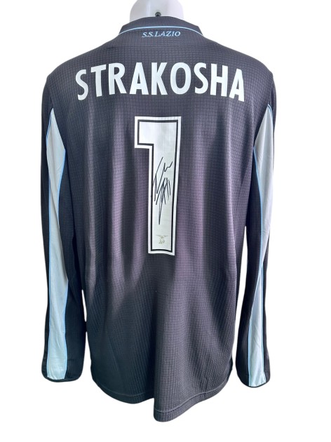 Strakosha's Lazio Match-Issued Shirt, UCL 2020/21