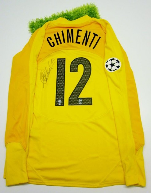Chimenti match issued/worn shirt, Juventus, Champions League 04/05 - signed