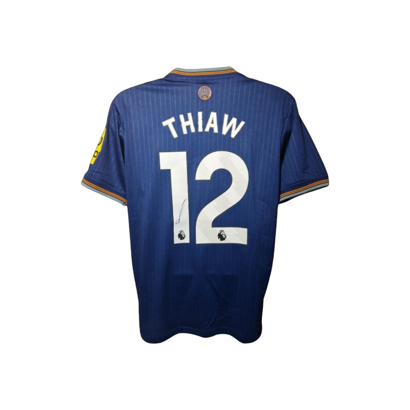 Malick Thiaw Signed Newcastle United 2025-26 Away Football Shirt
