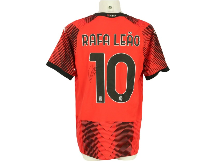 Rafa Leao Official Authentic Milan Signed Shirt, 2023/24 