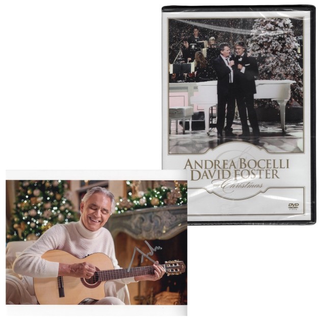 Andrea Bocelli - Christmas Concert DVD with Signed Photograph