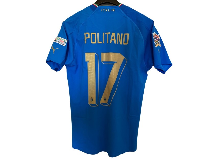 Politano's Match Shirt, Italy vs Germany 2022