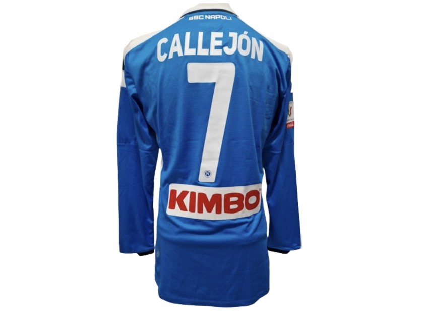 Callejon's Match-Issued Shirt, Napoli vs Juventus - Final Coppa Italia 2020