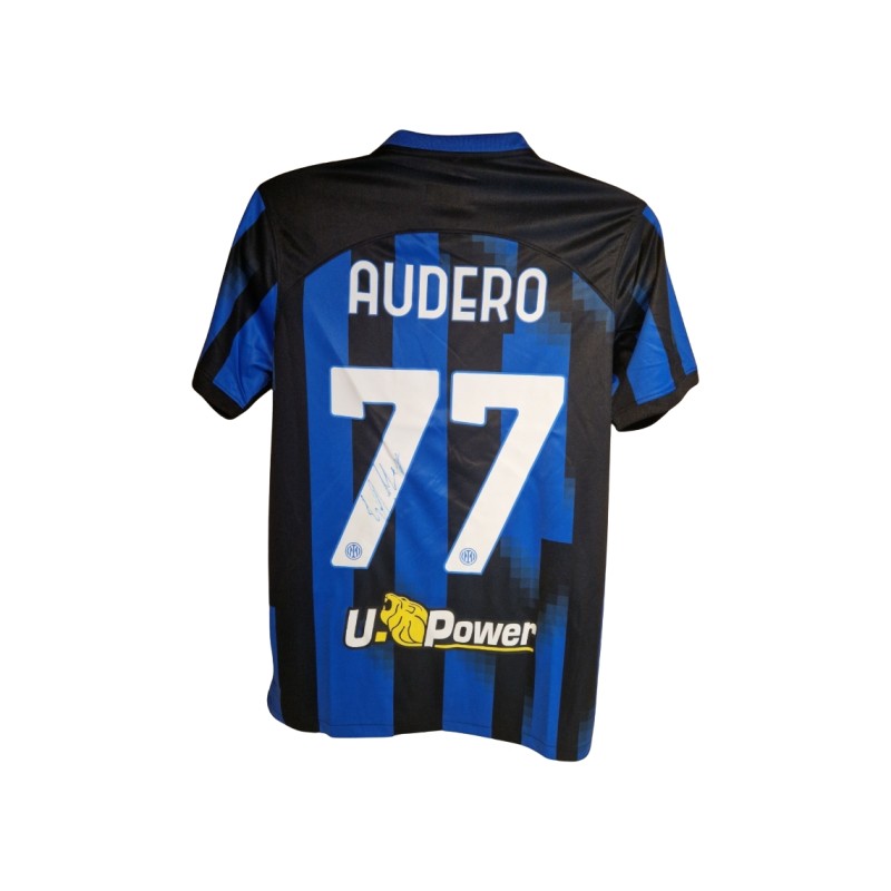 Emil Audero Signed Inter Milan 2023-24 Home Football Shirt 