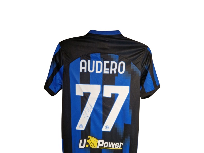 Emil Audero Signed Inter Milan 2023-24 Home Football Shirt 