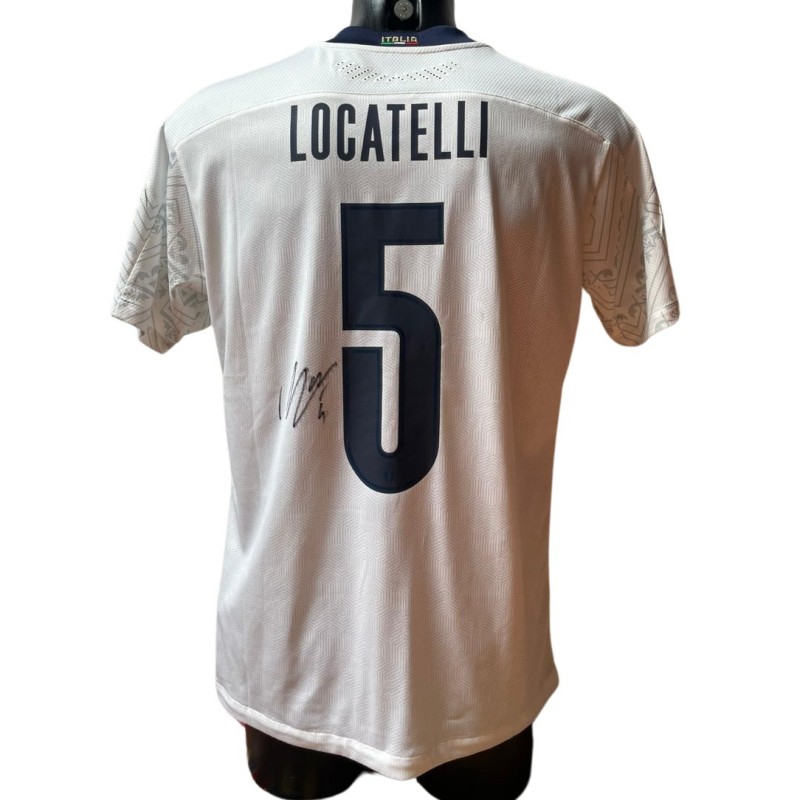 Locatelli's Match Shirt, Bulgaria vs Italy 2021 - Signed with video proof