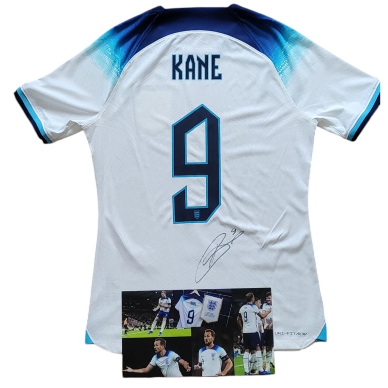 Kane's England vs Scotland Signed Match-Issued Shirt, 2023