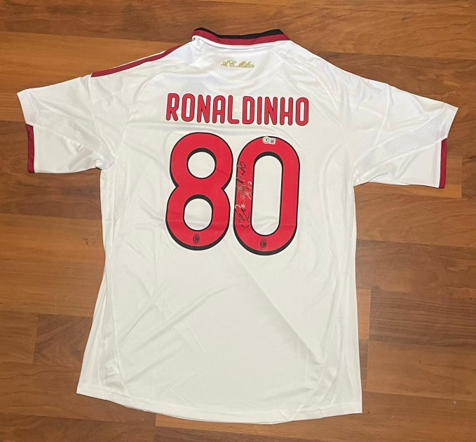Camiseta visitante del AC Milan 2008-2009 de Ronaldinho | Foot Star