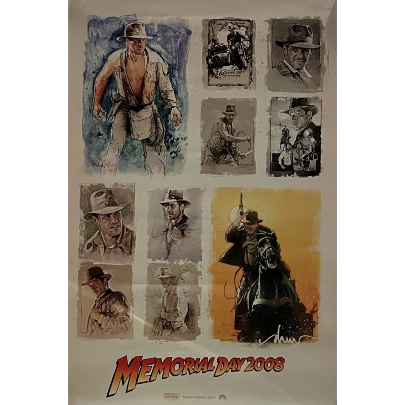 Indiana Jones e il regno del teschio di cristallo - Mini poster originale del film