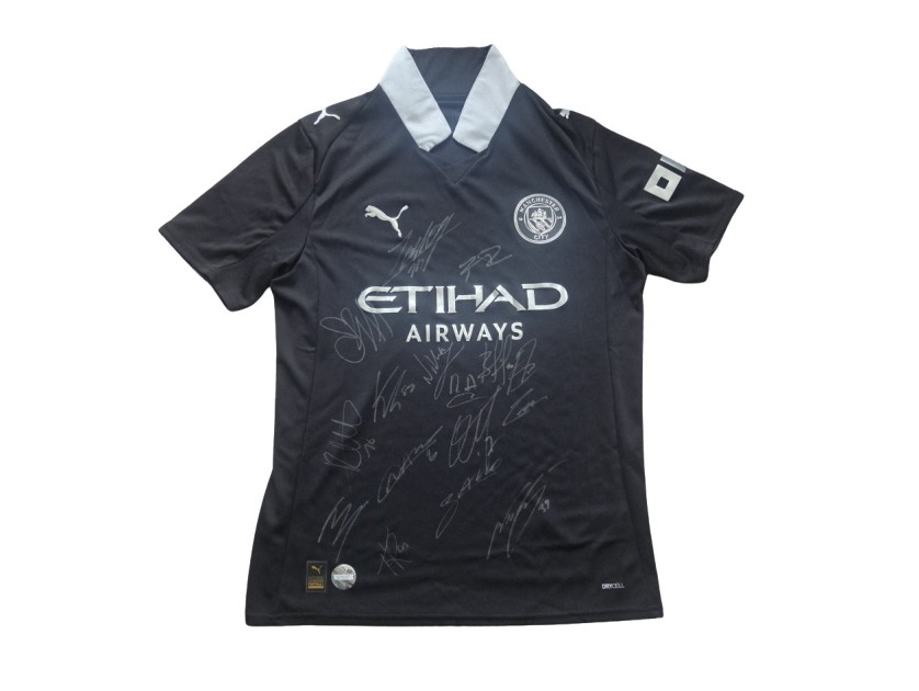 Manchester City 2025/26 Team Signed Official Away Shirt