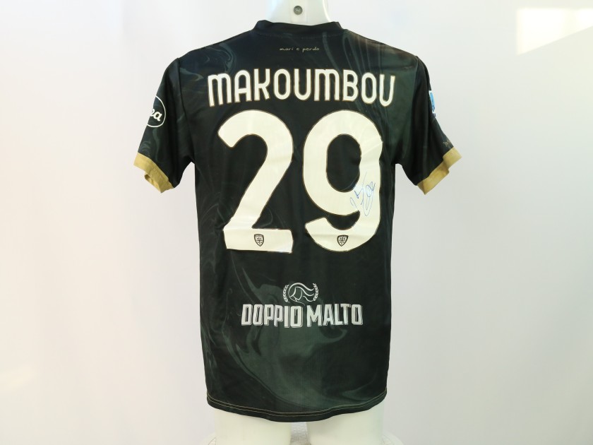 Makoumbou's Signed Unwashed Shirt, Lazio vs Cagliari 2024