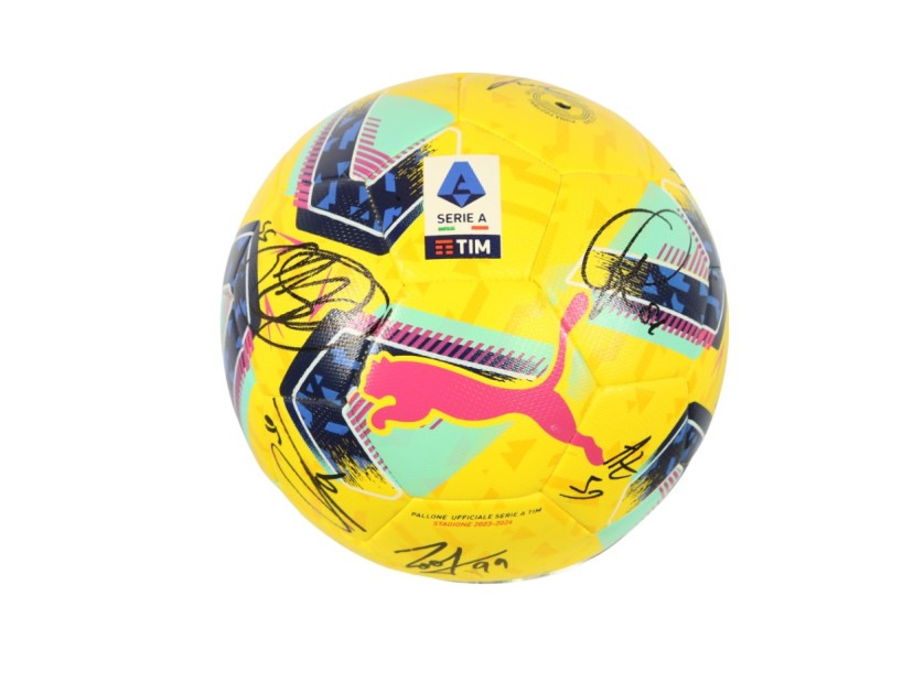 Pallone ufficiale Serie A TIM, 2023/24 - Autografato dal Napoli