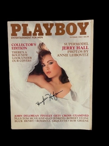 Hugh Hefner Signed Playboy Magazine