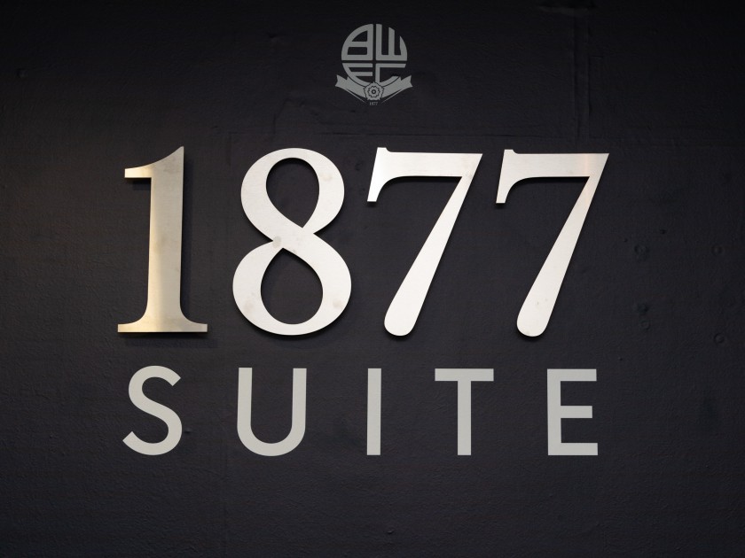 Bolton Wanderers Vs Reading For Two In The 1877 Suite 1st April 2024