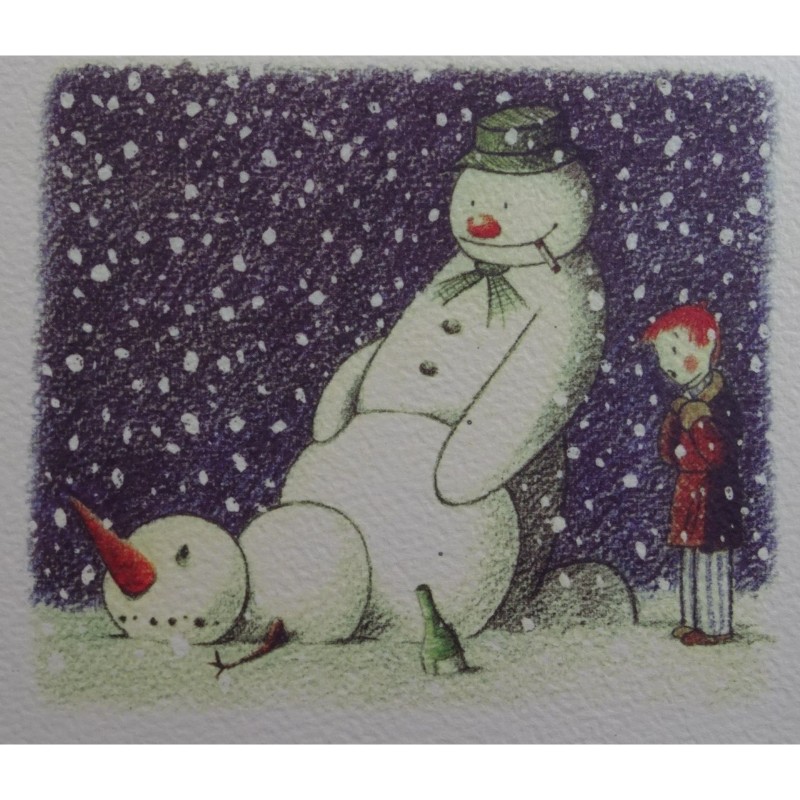 Banksy "Rude Snowman Xmas Card" Santa's Ghetto - POW