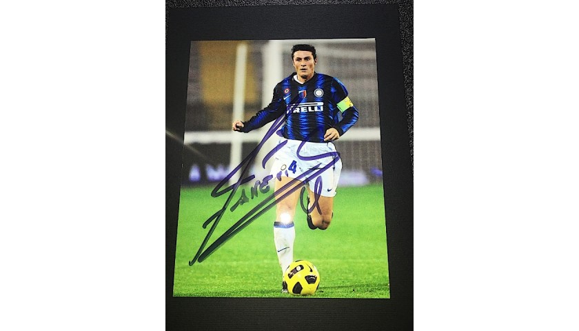 Javier Zanetti Signed Photograph - CharityStars