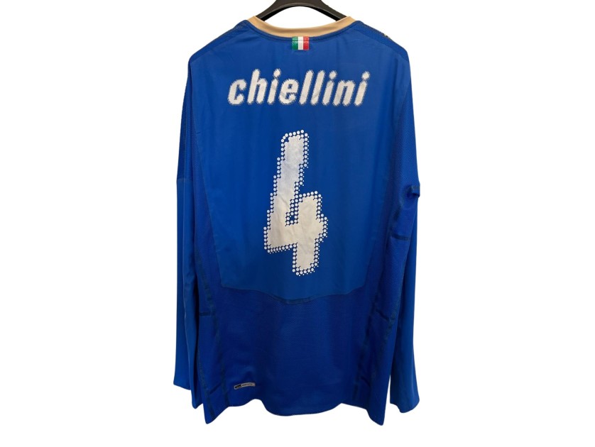 Chiellini's Italy Match-Issued Shirt, 2008