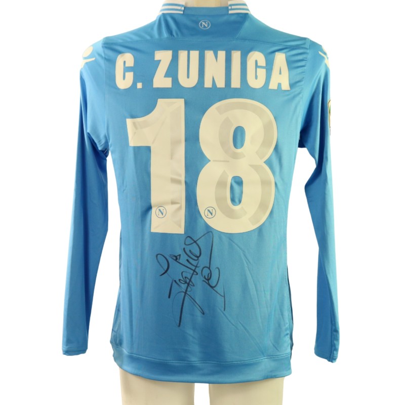 Maglia Gara Zuniga Napoli, 2013/14 - Autografata