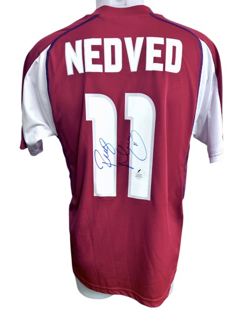 Maglia Ufficiale Nedved Repubblica Ceca, 2003/04 - Autografata