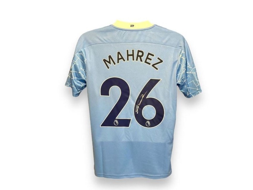 Riyad Mahrez's Manchester City 2020/21 Signed Official Shirt 