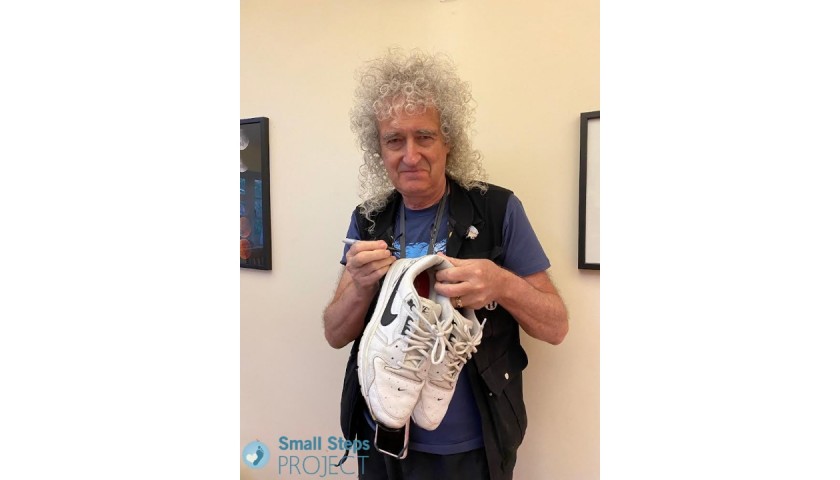 Brian May's Signed Nike Shoes