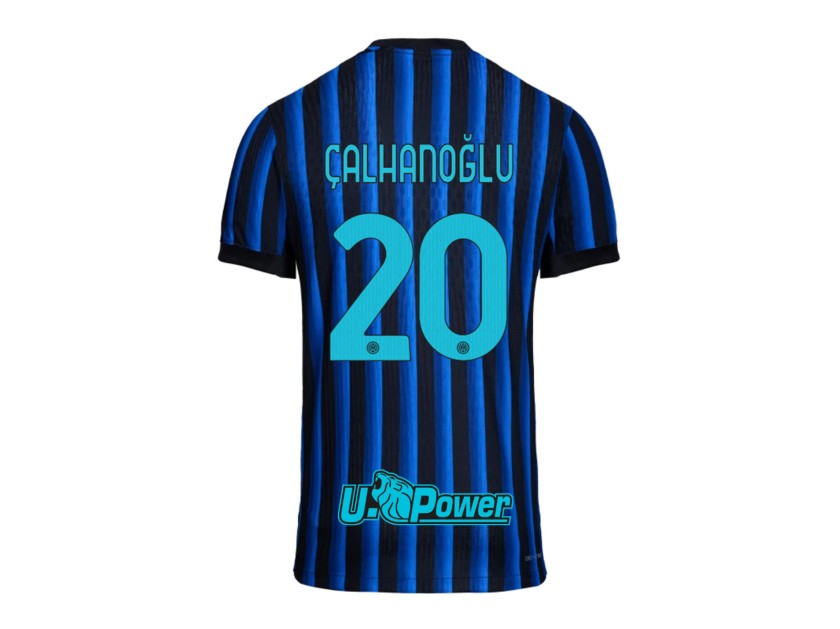 Çalhanoglu's Inter Milan 2025/26 Signed with Personalised Dedication Shirt