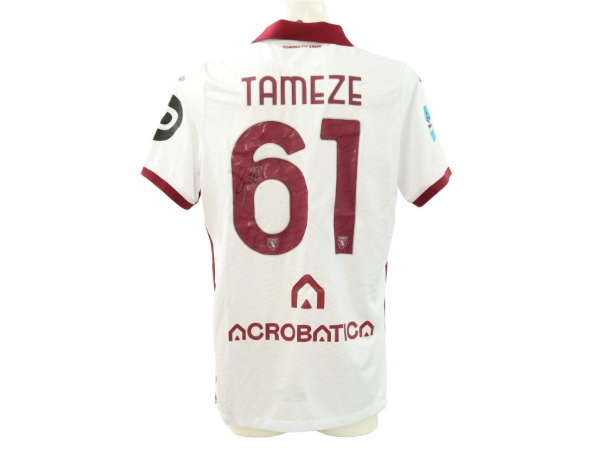 Tameze's Signed Unwashed Shirt, Fiorentina vs Torino 2025