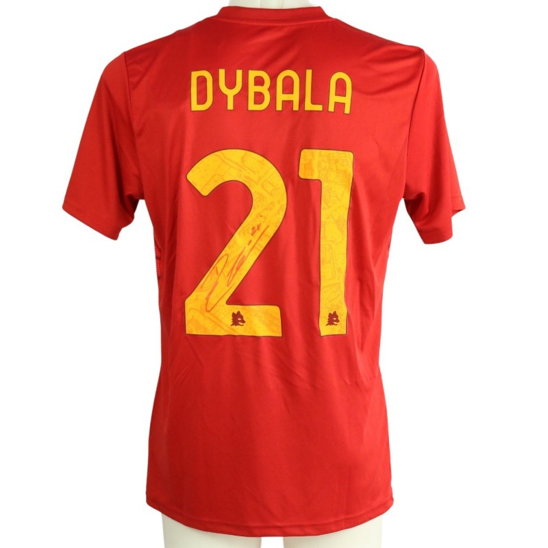AS Roma Pre-Match Shirt, 2023/24 - Signed by Paulo Dybala