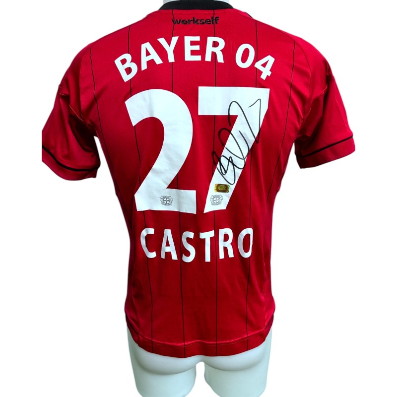 Castro's Bayer Leverkusen Signed Official Shirt, 2012/13