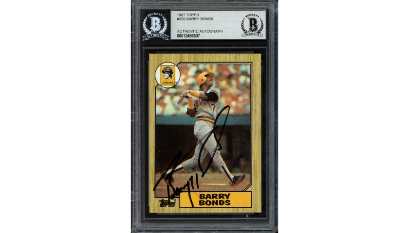 Figurina Rookie autografata da Barry Bonds 