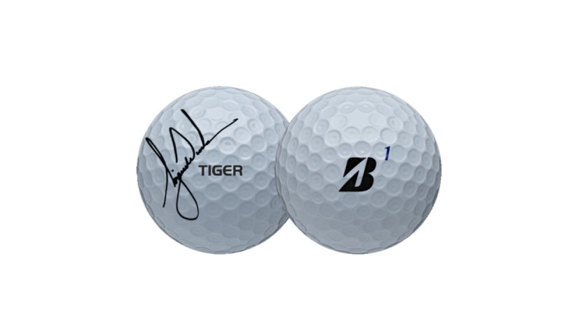 Tiger Woods Golf Ball with Digital Signature
