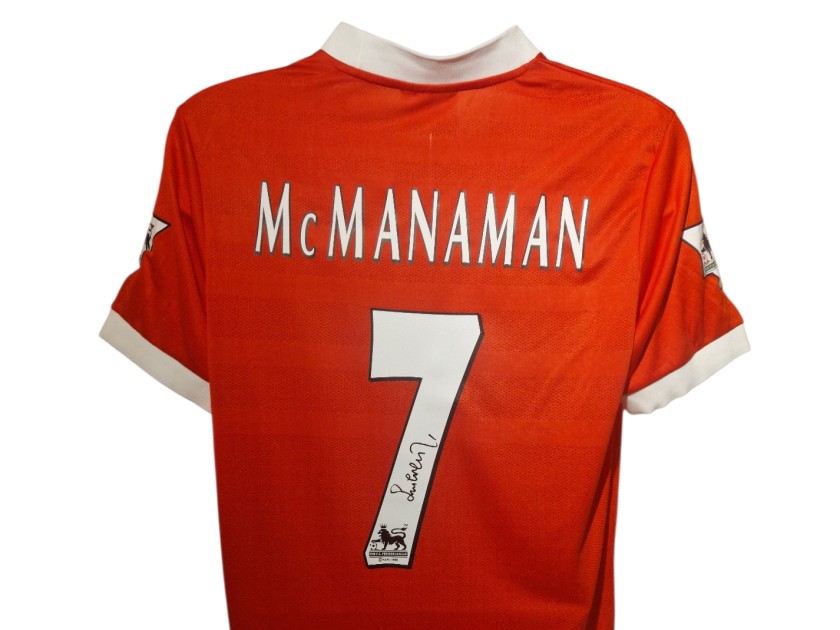 Steve McManaman Firmato Liverpool 1998-00 Home Football Shirt