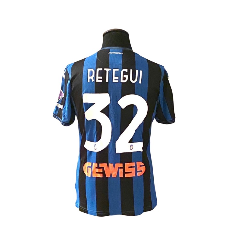 Retegui's Signed Match-Worn Shirt Atalanta, 2024/25