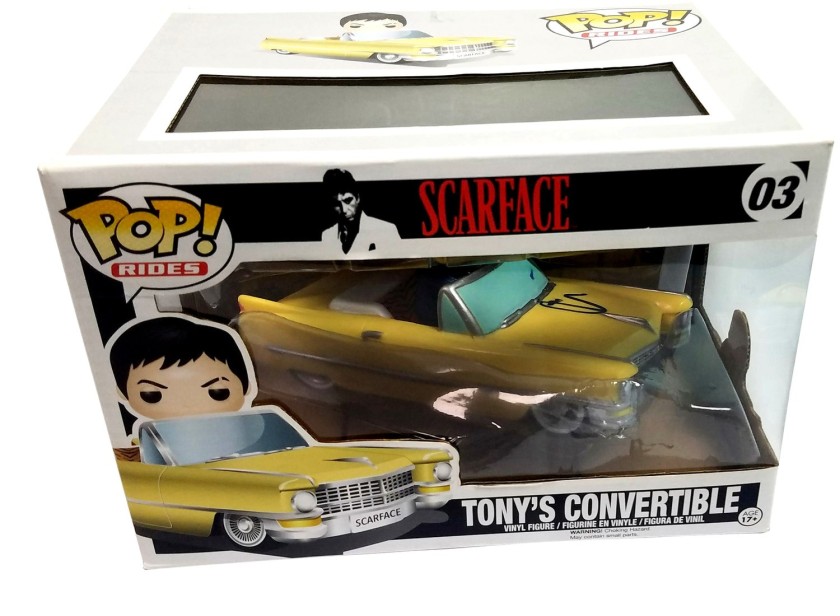 Scarface Al Pacino Funko Tony's Convertible Car - Autografato